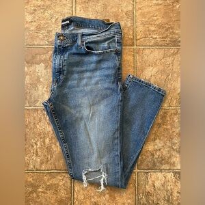 RSQ Super Skinny Distressed Jeans | 36x30 | Medium Wash Ripped Knee GUC
